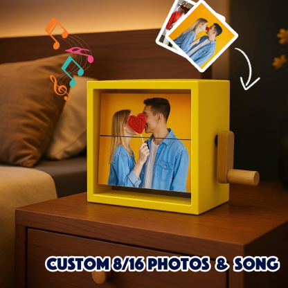 Personalized Whole Song Acrylic Colorful Music Frame Hand Motion Acrylic Photo Album Night Light Christmas Gifts for Her