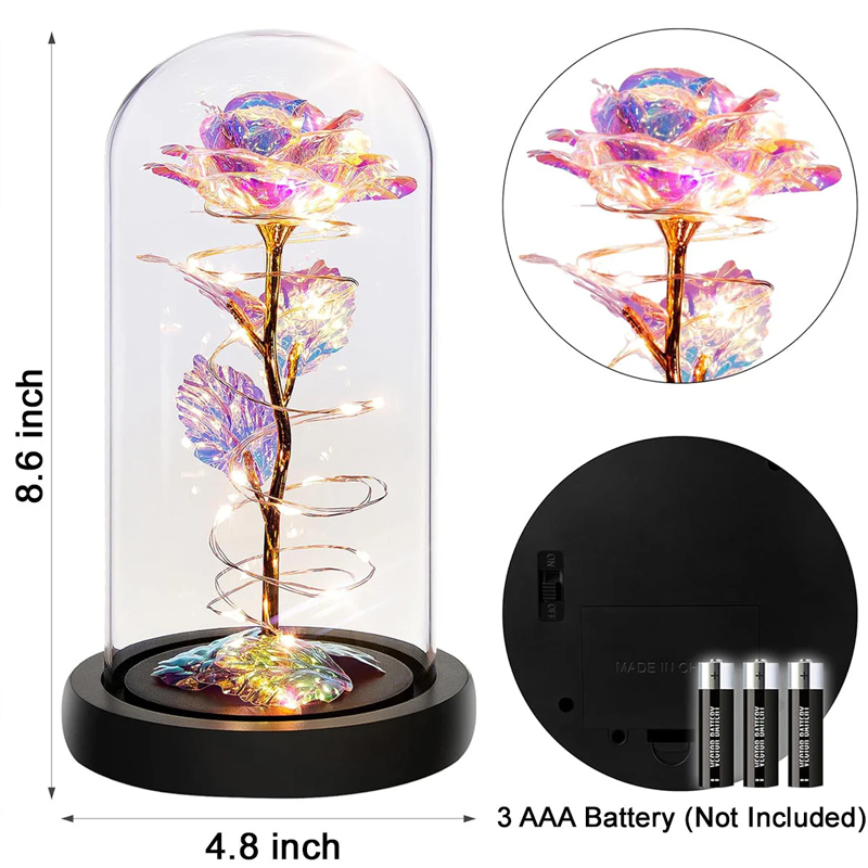 You Are My Missing Piece Personalized Photo and Names Custom Sparkly Rose Valentines Day Gifts