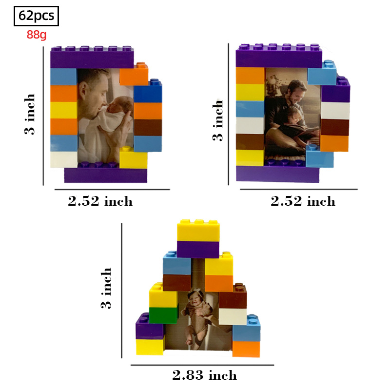 Custom Photo Building Brick Puzzle Personalized Building Block Father's Day Gifts