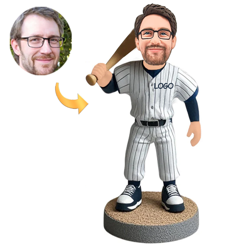 Handmade Custom Bobbleheads New York Yankees Baseball Player with Logo or Number Customizable