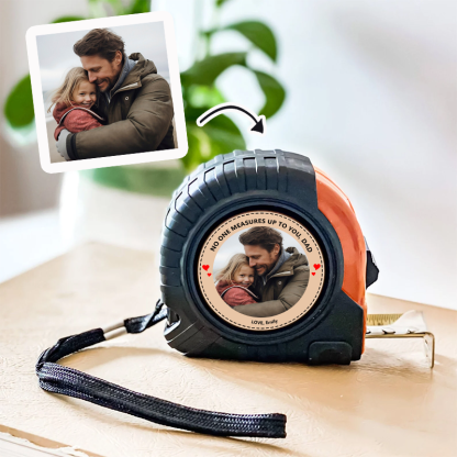 Personalized Photo Tape Measure with Custom Picture and Name Daddy Loved Beyond Measure Tape Measure Gift for Dad