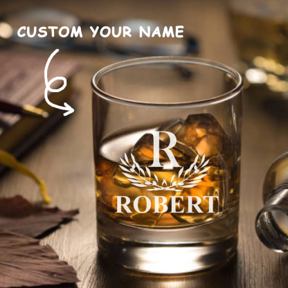 Personalized Whiskey Glass Custom Engraved Rocks Glasses Bourbon Glass Gifts for Whiskey Drinkers