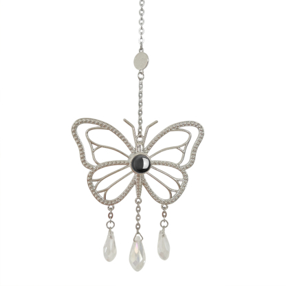 Personalized Butterfly Photo Sun Catcher Christmas Custom Projection Ornaments Gift for Women