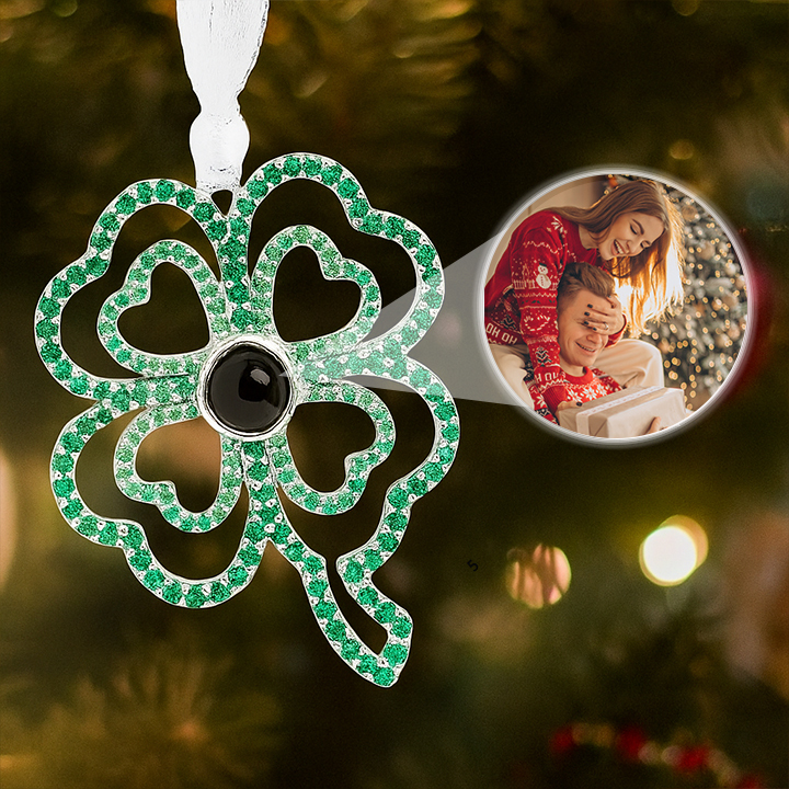 Personalized Angel Embrace Photo Projection Ornaments with Picture Inside MGem Ornament Christmas Memorial Gifts for Family