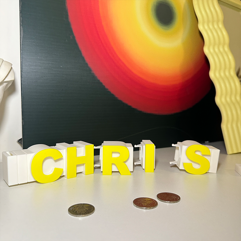 Personalized 3D Printed Letter Money Box Custom Name Two Colored Piggy Bank for Kids Unique First Savings Bank