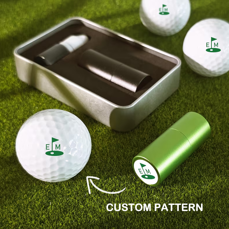 Custom Golf Ball Stamp Monogrammed Initial Name Personalized Ball Markers Golf Logo Stamper Gifts for Golfers for Men and Dad