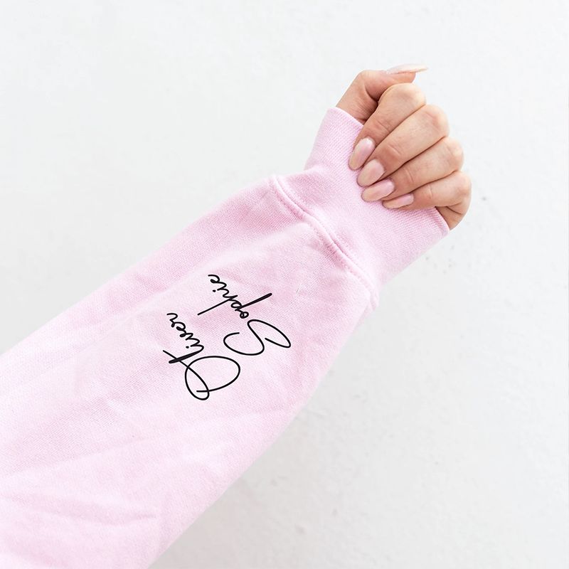 Custom Mama Sweatshirt with Kid Name Printed on Sleeve Personalized Mom Sweatshirt Gift for Mom