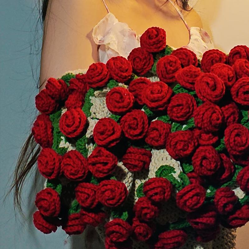 FINISHED Handmade Crochet Flower Throw Blanket Bouquet Rose Bouquet Knitted Bouquet Ready-Made Blanket Mothers Day Gifts