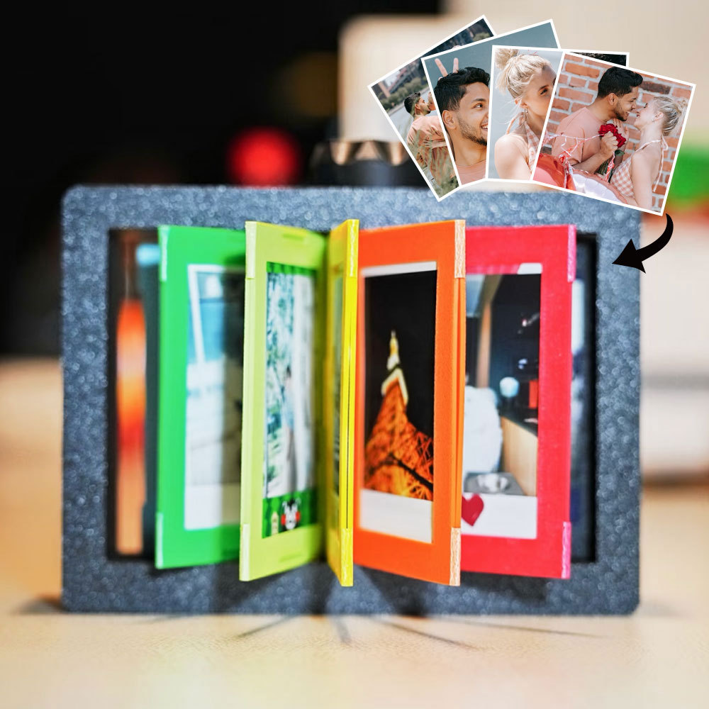 Personalized 24 Photos Flipbook Frame Animation Machine Mechanical Hand Motion Picture Frame Anniversary Gifts