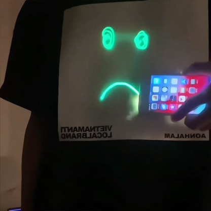 Glow in the Dark T-Shirt Custom with Your Own Draw Designs or Photo Fun 3D Tees Unisex Couple Gifts