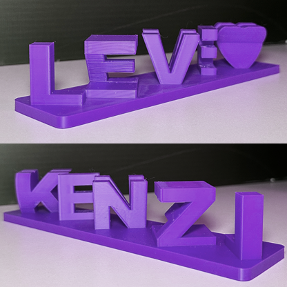 Custom Dual Name Illusion Personalized Double Flip Text Name Plate Best Valentines Gift