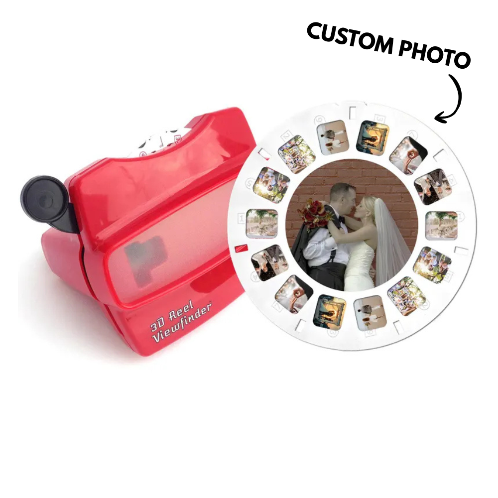 Personalized 3D Photo Viewer and Custom Viewfinder with Your Pictures Christmas Gift