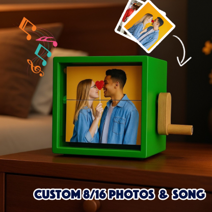 Personalized Whole Song Acrylic Colorful Music Frame Hand Motion Acrylic Photo Album Night Light Christmas Gifts for Her