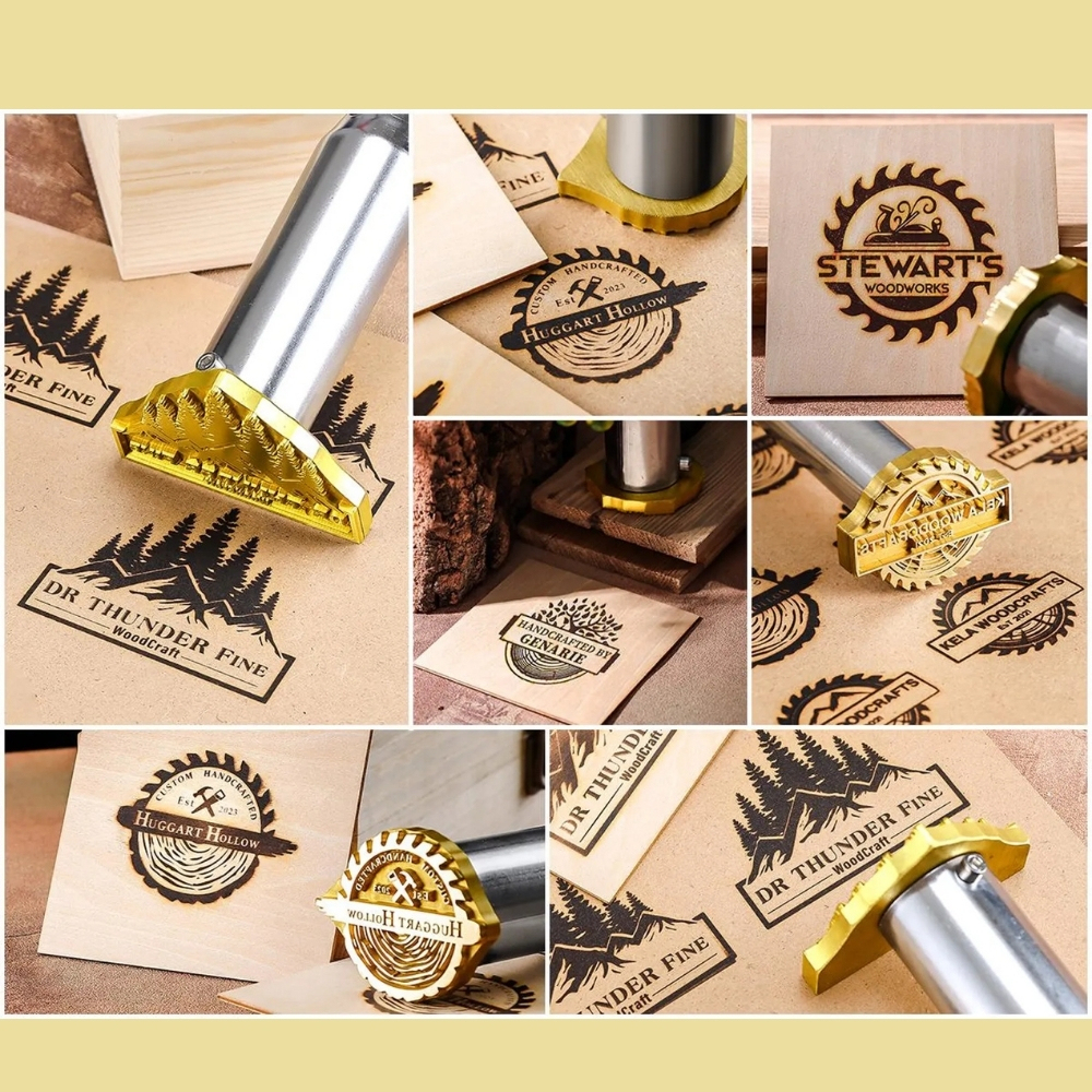 Custom Branding Iron Stamp with Your Logo Custom Metal Branding Iron Electric or Flame Heated Wood Burning Stamp