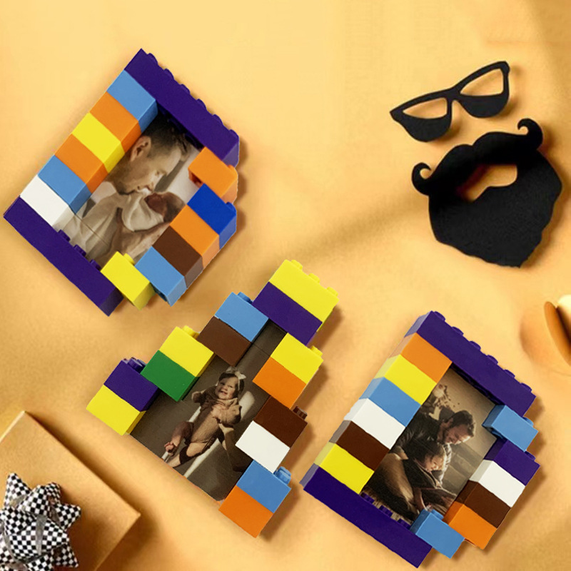 Custom Photo Building Brick Puzzle Personalized Building Block Father's Day Gifts