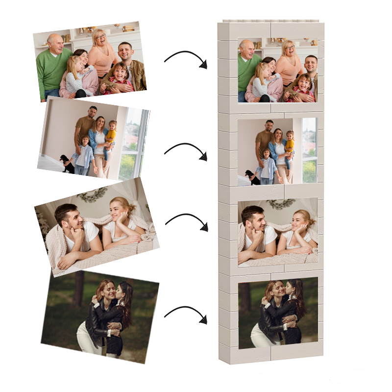 Personalized Collage Photo Brick Puzzle Custom Picture Building Block Love Gifts