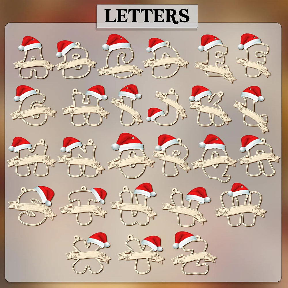 Personalized Initial Baby Name Ornament 4D Shaker Ornament Baby's First Christmas Ornament Baby Shower Gift