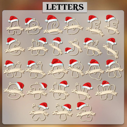 Personalized Initial Baby Name Ornament 4D Shaker Ornament Baby's First Christmas Ornament Baby Shower Gift