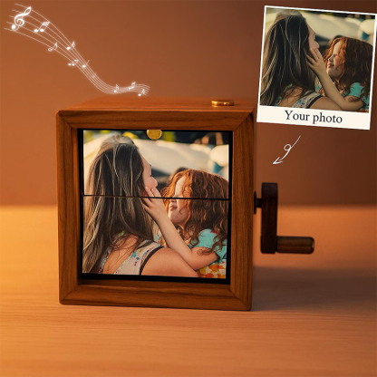 Personalized Whole Song Flipbook Frame Christmas Gifts Animation Machine Hand Motion Photo Cube Album Music Night Light