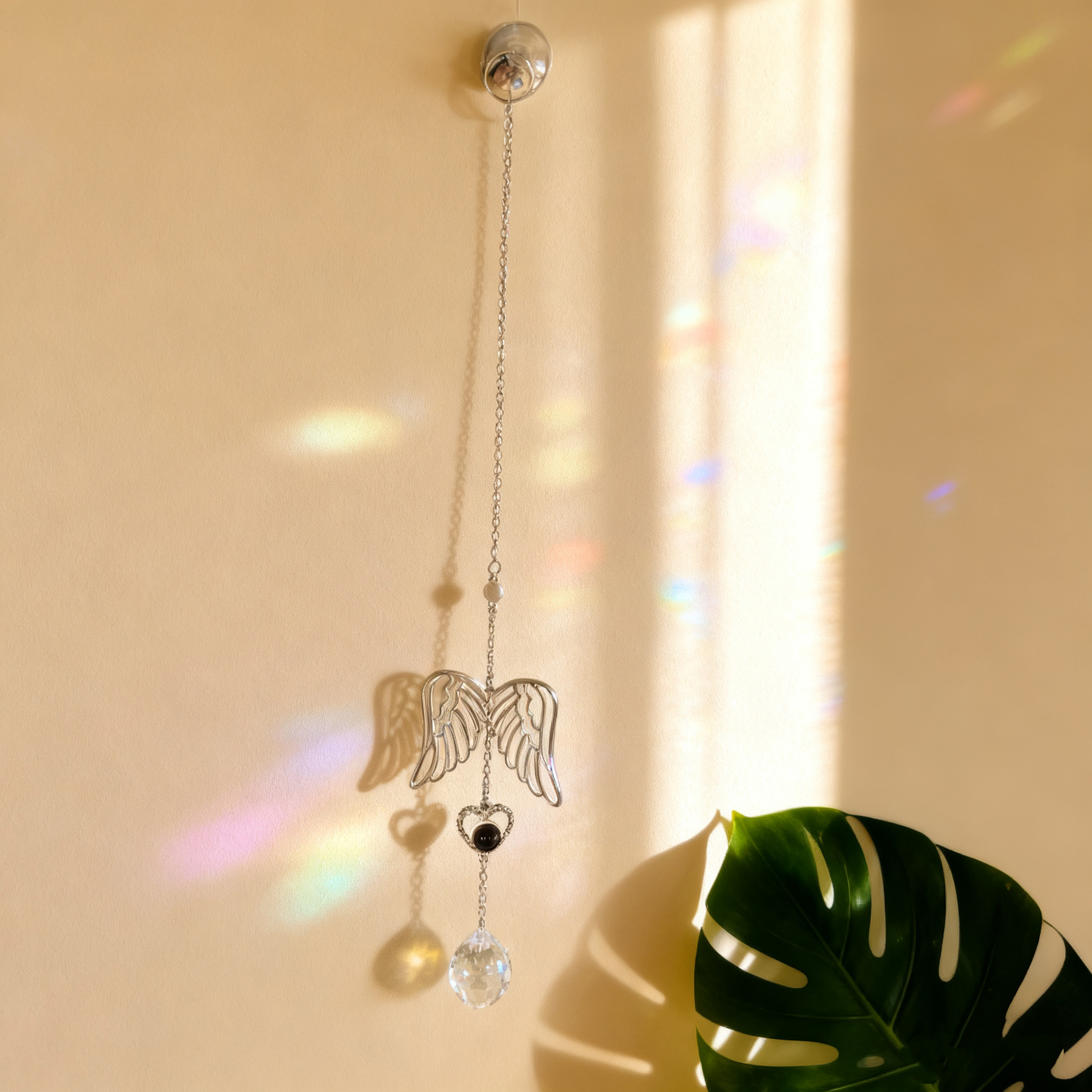 Personalized Guardian Angel Photo Sun Catcher Custom Projection Ornaments to Love