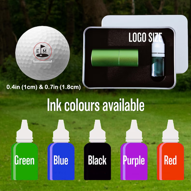 Custom Golf Ball Stamp Monogrammed Initial Name Personalized Ball Markers Golf Logo Stamper Gifts for Golfers for Men and Dad