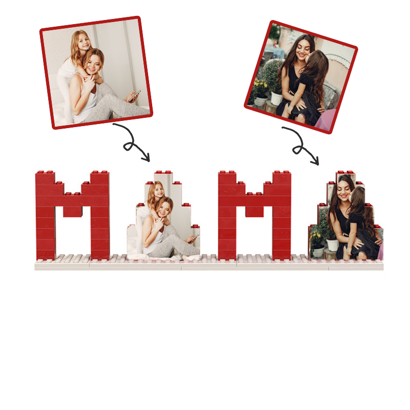 Custom Photo Building Brick Puzzle Personalized Building Block Gifts for Nana