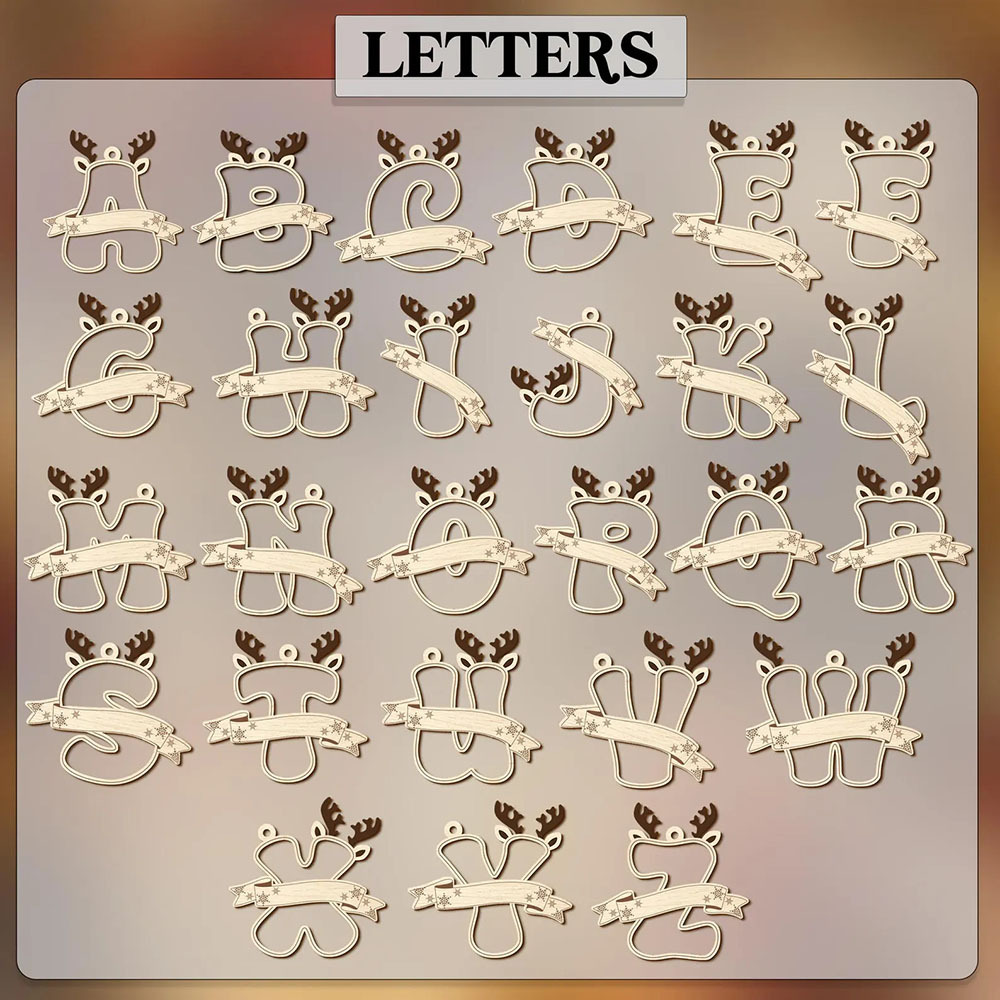 Personalized Initial Baby Name Ornament 4D Shaker Ornament Baby's First Christmas Ornament Baby Shower Gift