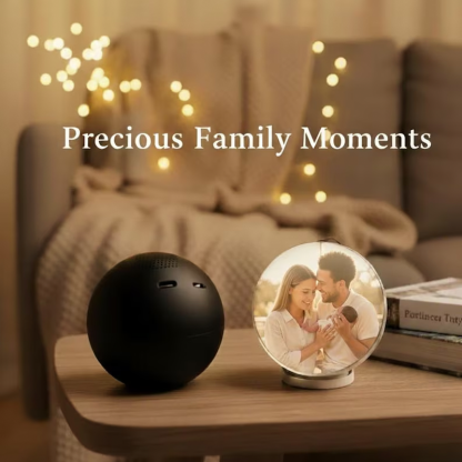 Personalized Video 3D Globe Crystal Ball with Sound Custom Album and Video Player Playable Memory Sphere Anniversary Christmas Gifts