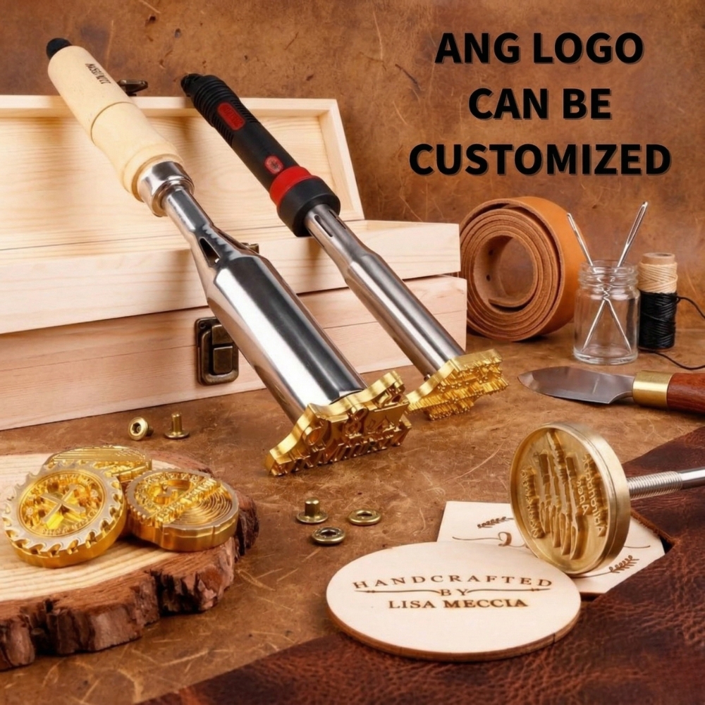 Custom Branding Iron Stamp with Your Logo Custom Metal Branding Iron Electric or Flame Heated Wood Burning Stamp