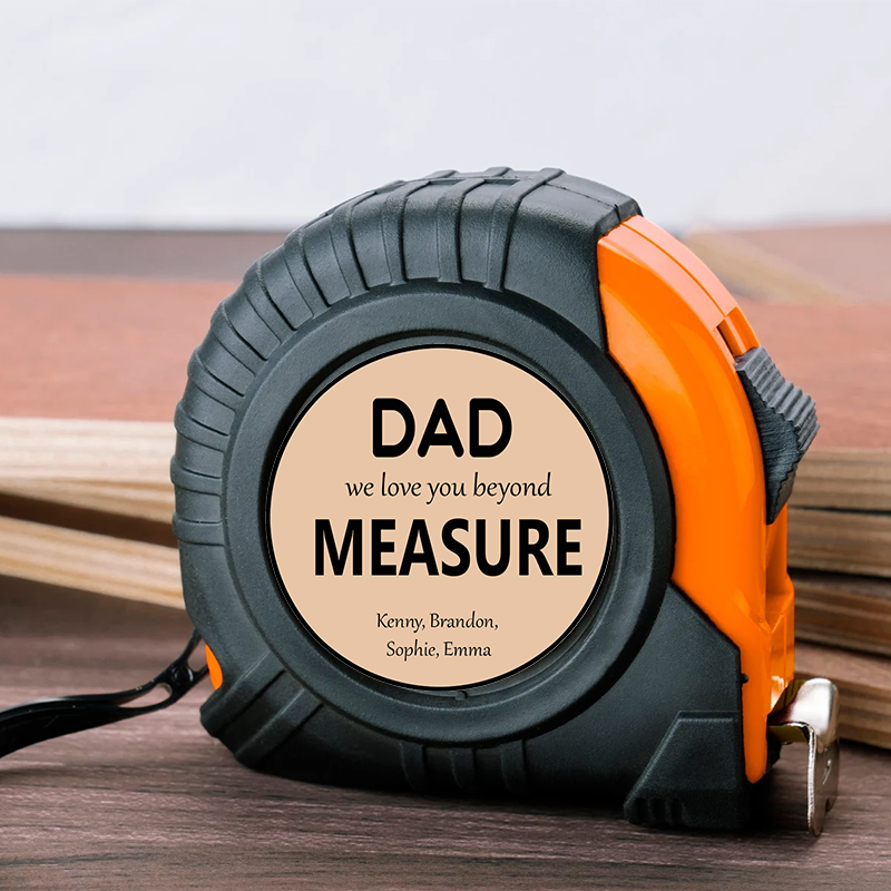 Personalized Tape Measure Gift for Dad Custom Kids Name Tape Measure Birthday Gift for Dad