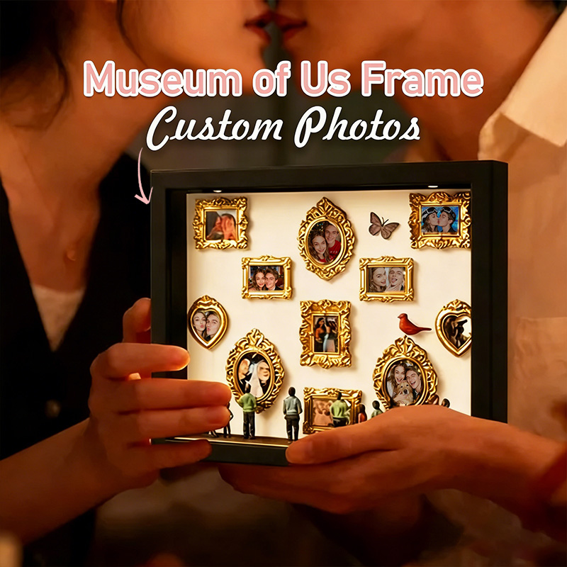 Museum of Us Frame Gift Custom Photo Frame Meaningful Gift for Couples Valentine's Day