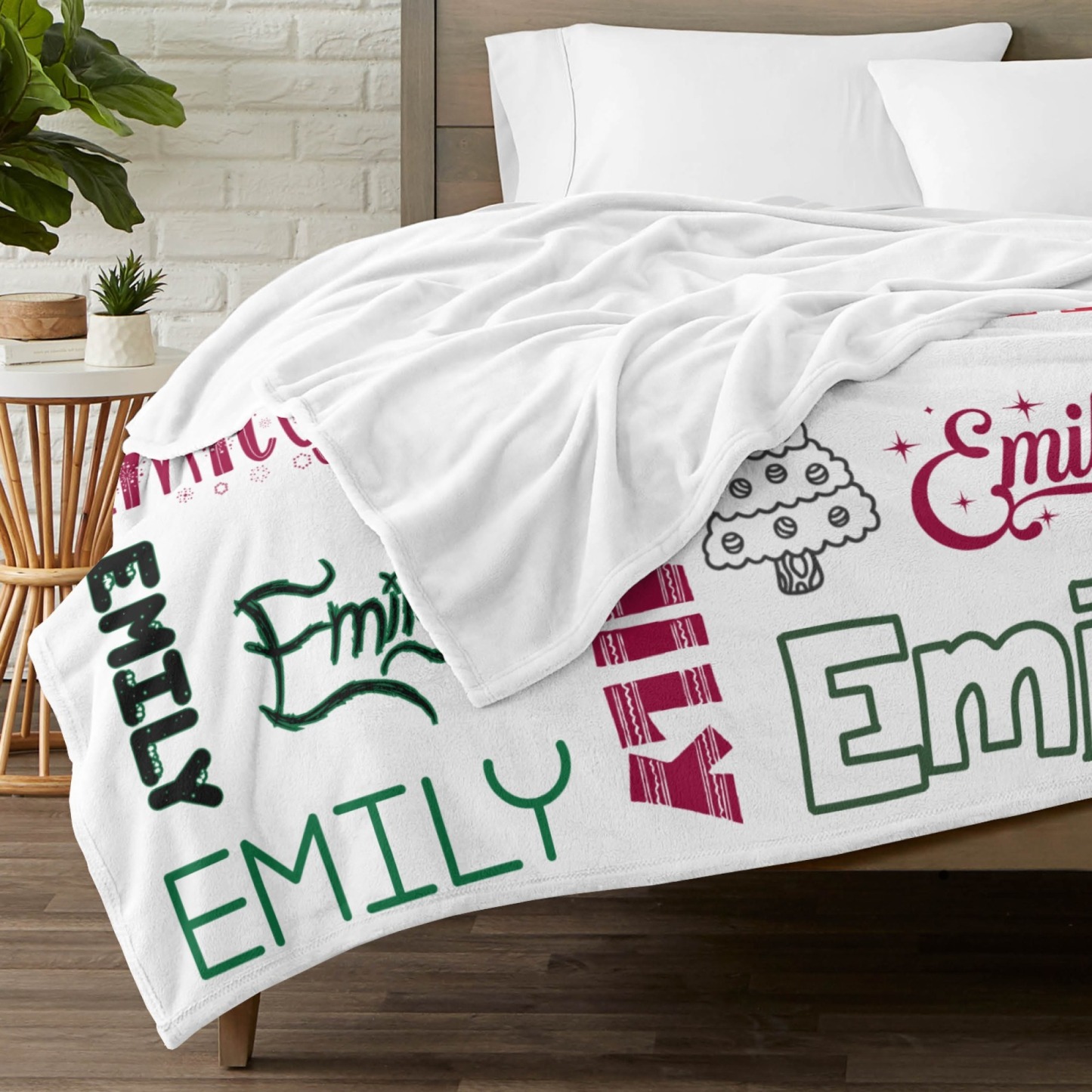 Customized Christmas Throw Blanket with Name Memorable Holiday & Birthday Gifts