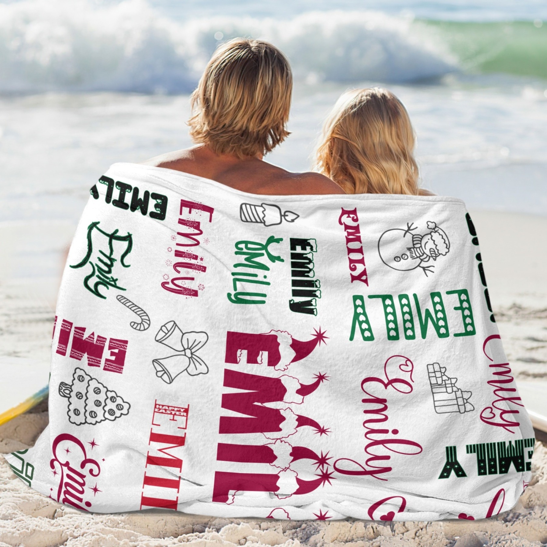 Customized Christmas Throw Blanket with Name Memorable Holiday & Birthday Gifts