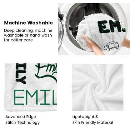 Customized Christmas Throw Blanket with Name Memorable Holiday & Birthday Gifts