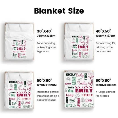 Customized Christmas Throw Blanket with Name Memorable Holiday & Birthday Gifts