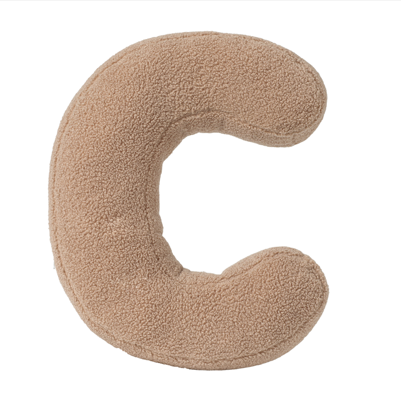 Personalized Alphabet Letter Pillow Embroidered Initial Cushion Nursery Decor Soft Sherpa Dorm Bed Pillow Baby Shower Gift