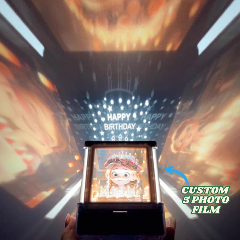 Custom Photo Film Projection Lamp Personalized Projection Cube Night Light Creative Gift for Couples