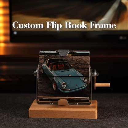 Custom Mechanical Hand-Crank Photo Frame Personalized 32 Photo Box DIY Album DIY Gift for Couple