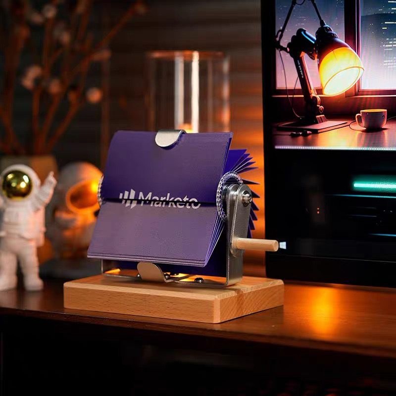 Custom Mechanical Hand-Crank Photo Frame Personalized 32 Photo Box DIY Album DIY Gift for Couple