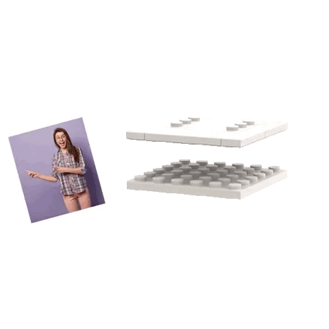 Photo Customizable Block Single Brick Figure Anniversary Gift For Girls