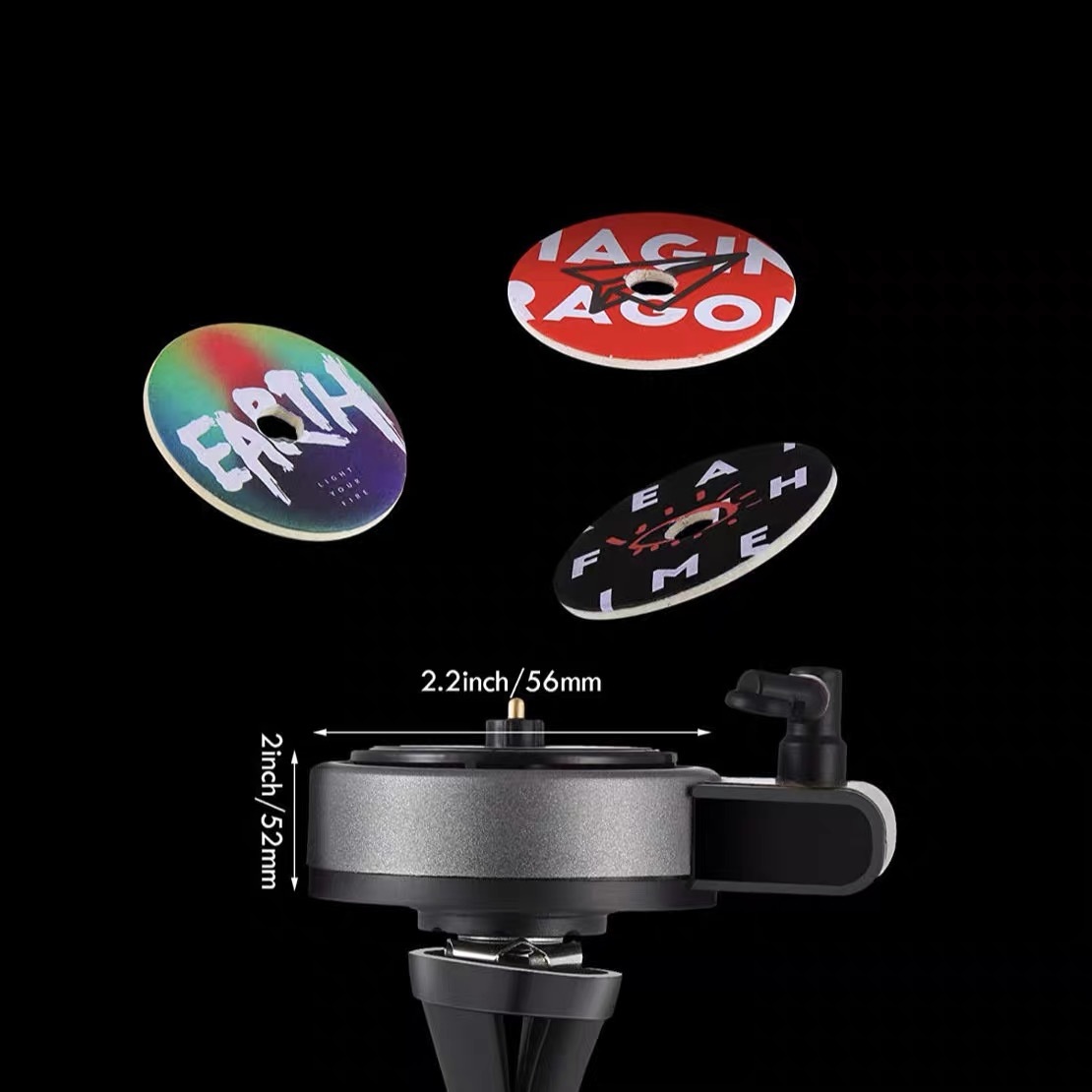 Custom Photo Car Air Freshener Record Player Set Car Vent Clip Fragrance Diffuser for Music Fans Gift Vinyl Album Cover