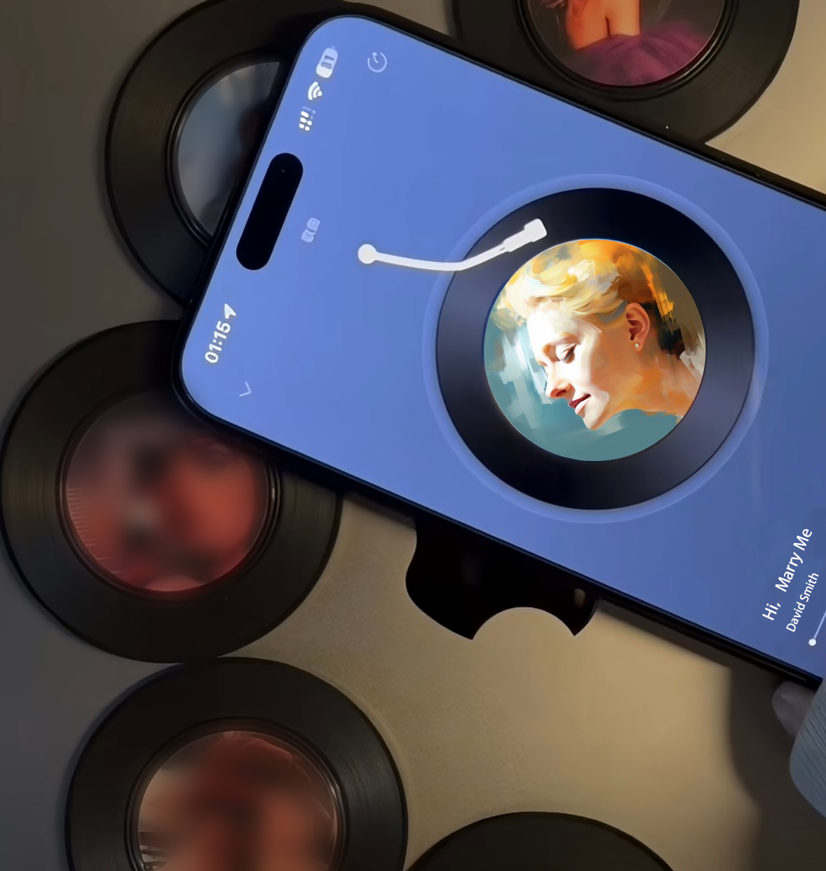 Personalized Music Fridge Stickers Photo Album NFC Music Photo Song Refrigerator Magnets