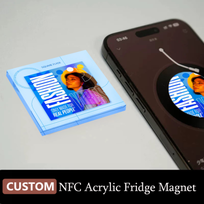 Personalized NFC Music Photo or Album Fridge Stickers Song Refrigerator Magnets