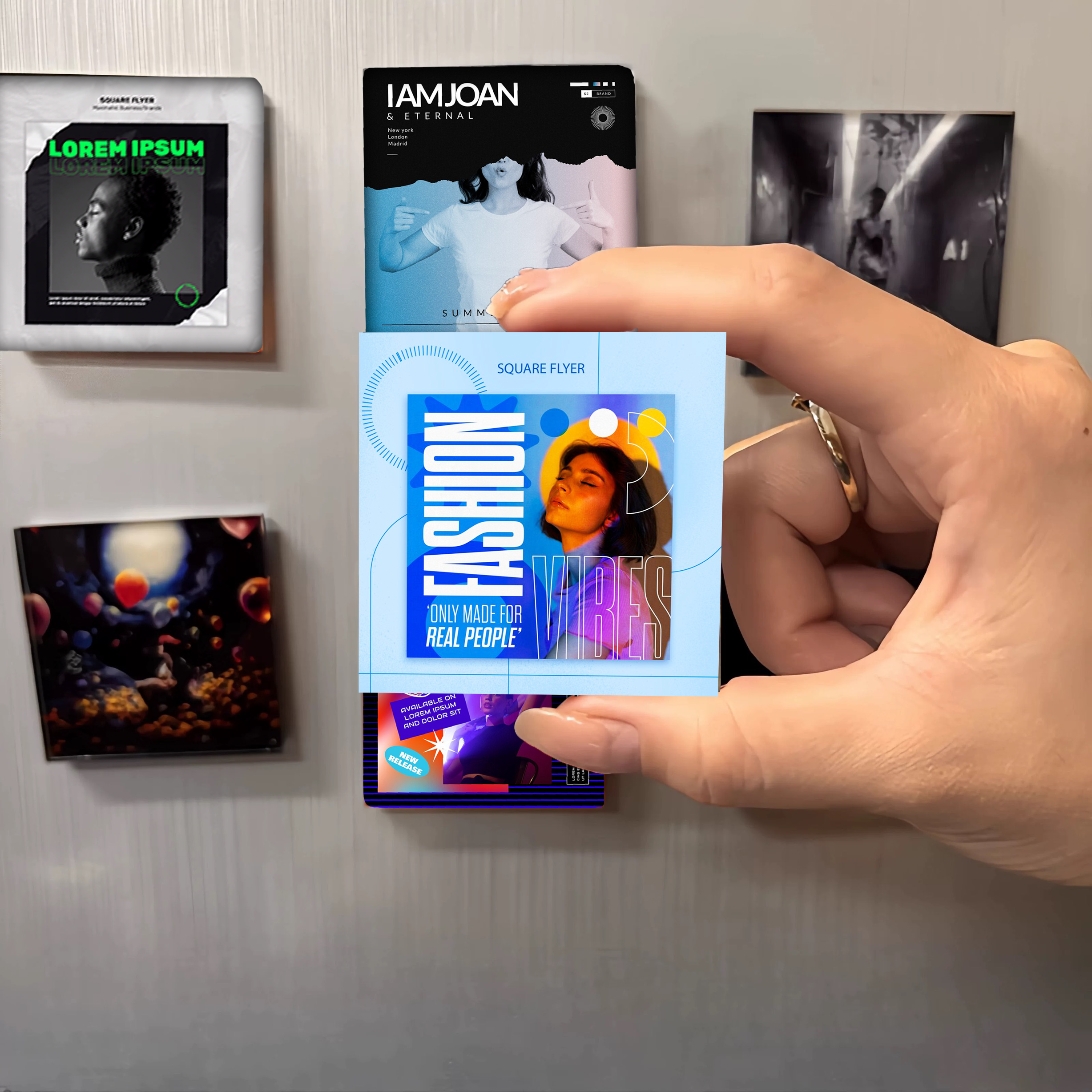 Personalized NFC Music Photo or Album Fridge Stickers Song Refrigerator Magnets