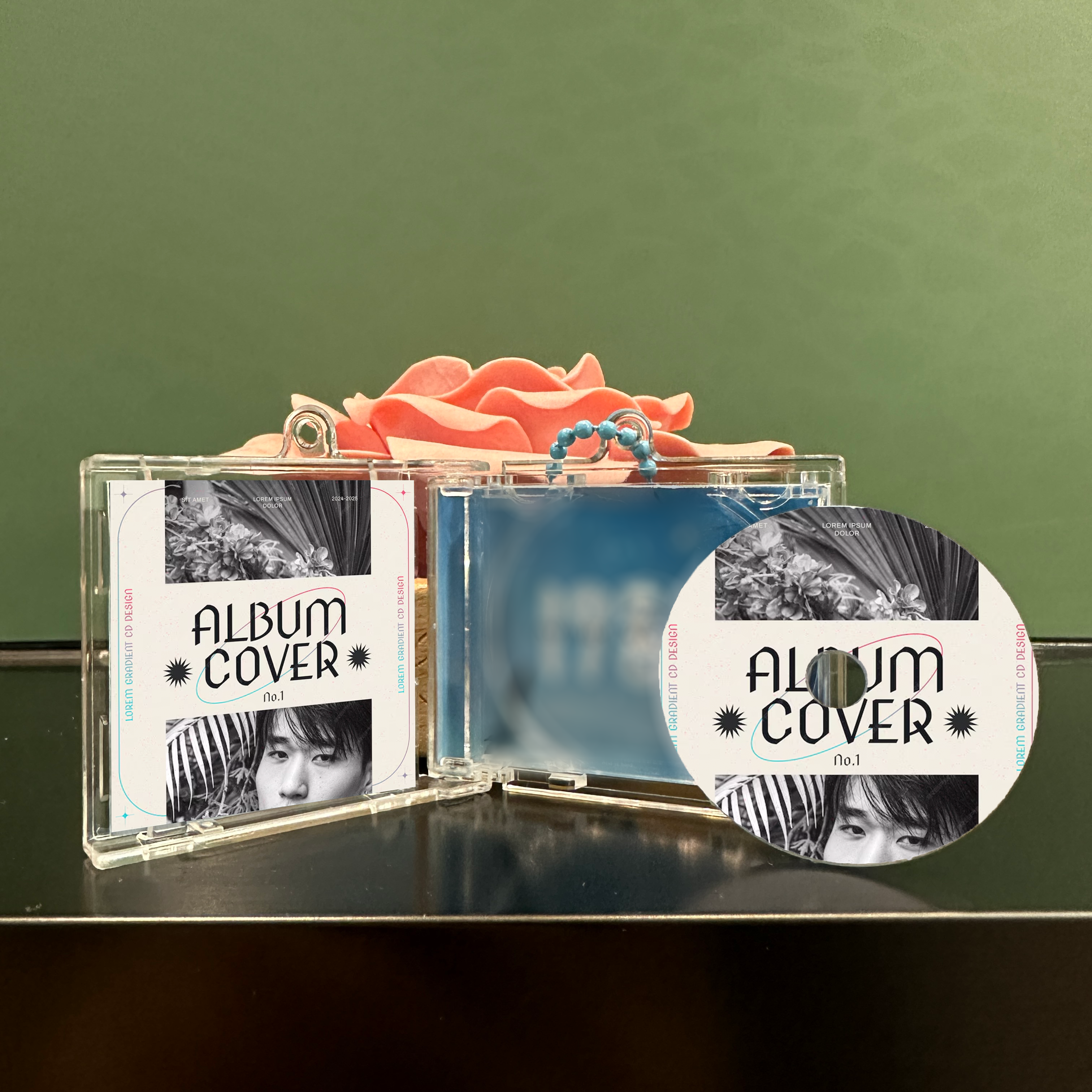 Personalized Photo Album CD NFC Keychain Playing Music