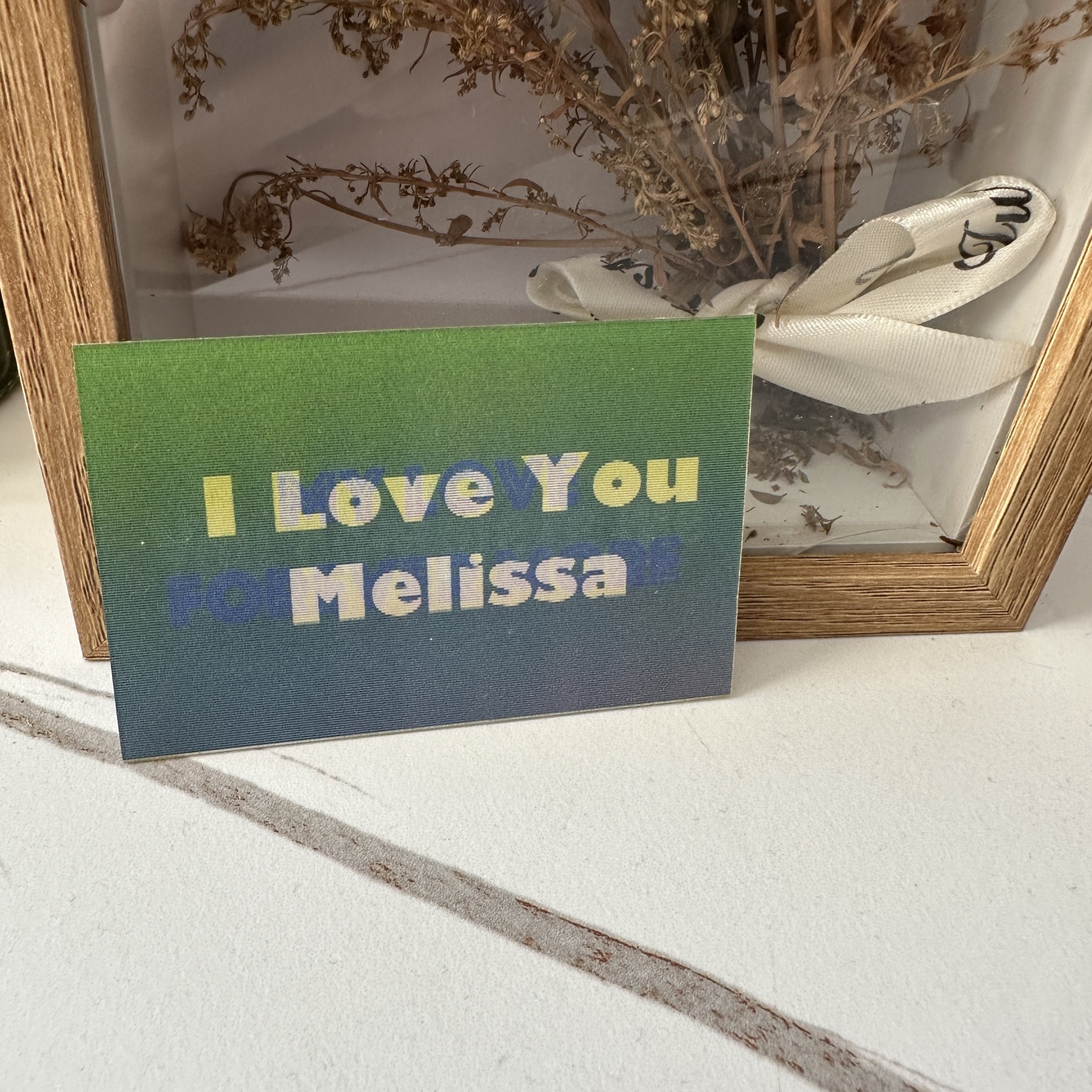 Customizable Photo & Text Changing Rainbow Card Personalized Anniversary Greeting Card