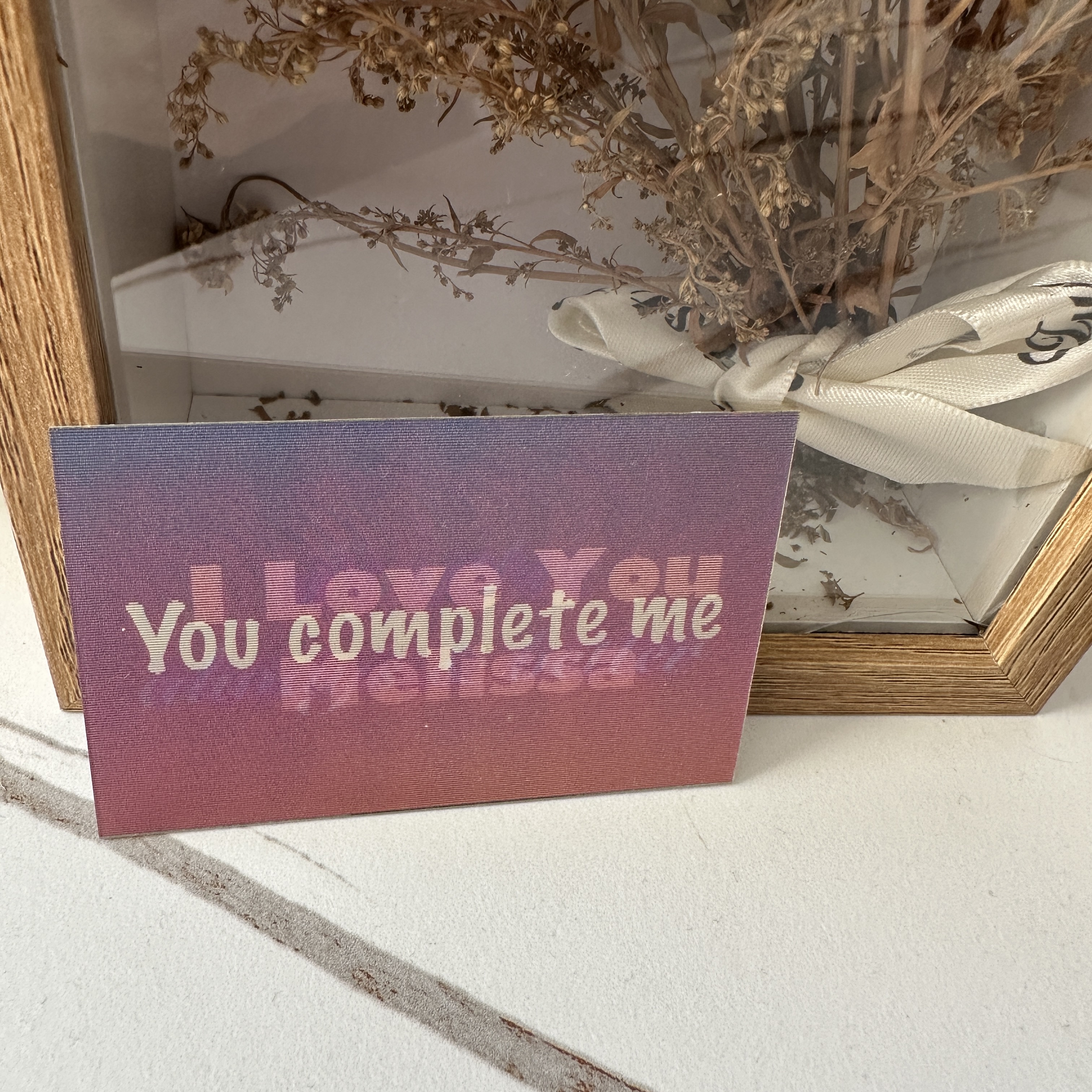 Customizable Photo & Text Changing Rainbow Card Personalized Anniversary Greeting Card