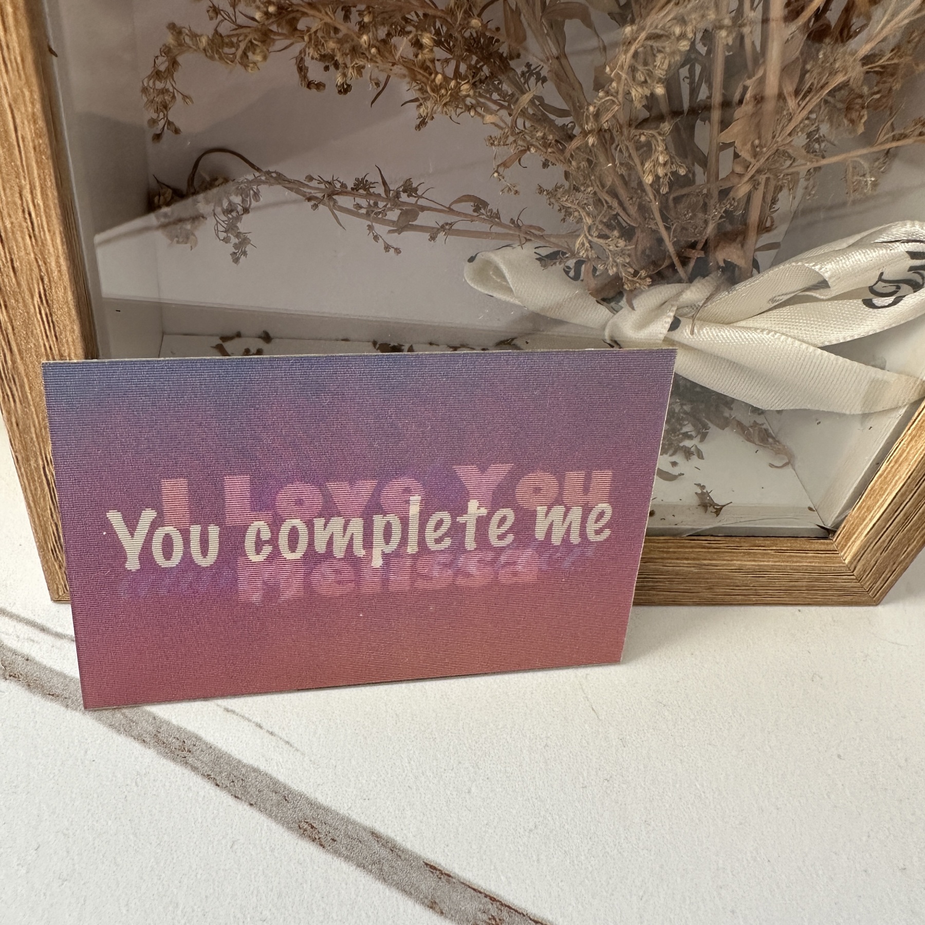 Customizable Photo & Text Changing Rainbow Card Personalized Anniversary Greeting Card