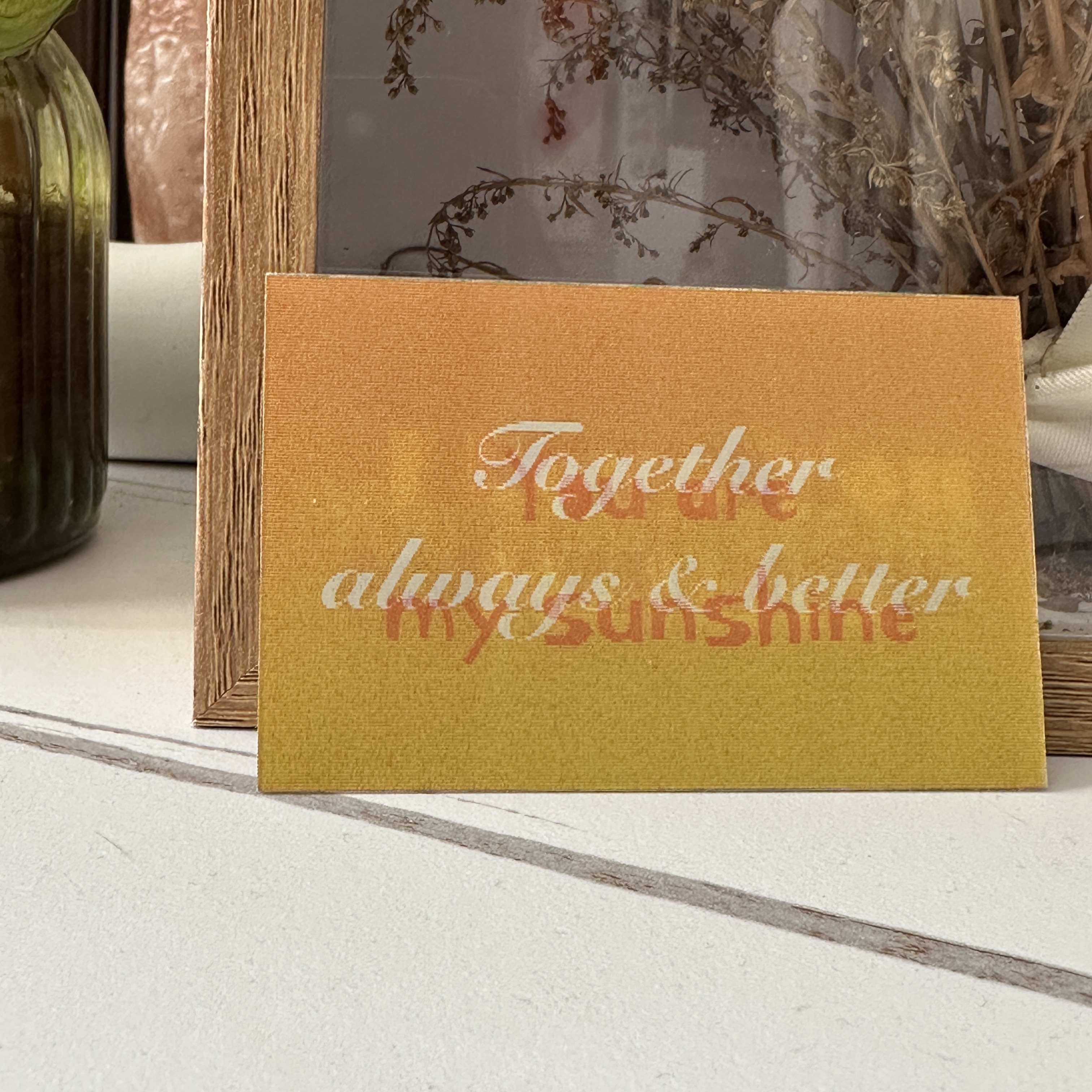 Customizable Photo & Text Changing Rainbow Card Personalized Anniversary Greeting Card