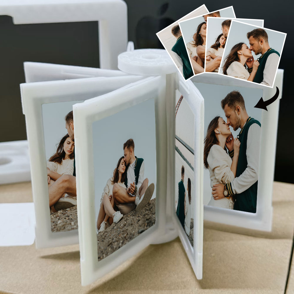 Personalized 24 Photos Flipbook Frame Animation Machine Mechanical Hand Motion Picture Frame Anniversary Gifts